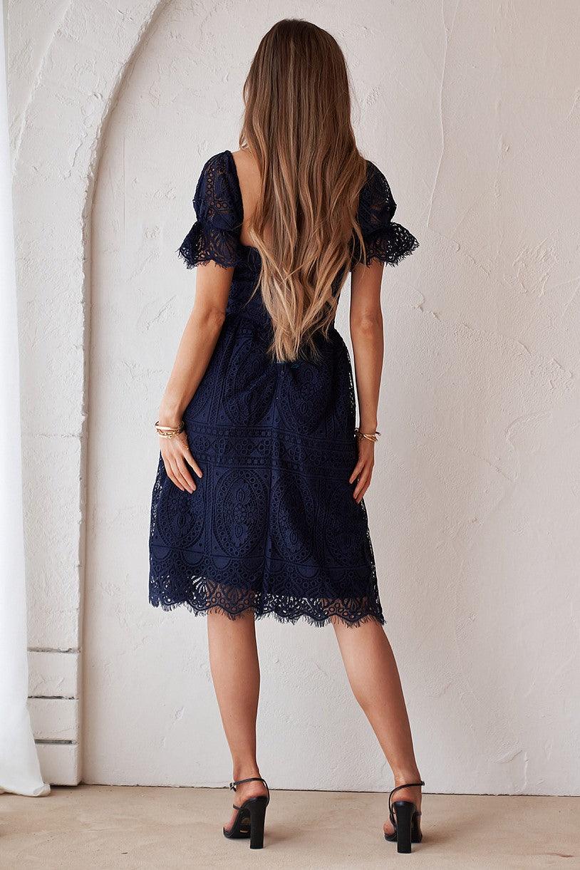 Remie Dress - Navy - JAUS