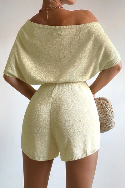 Mia Knit Romper - Lemon