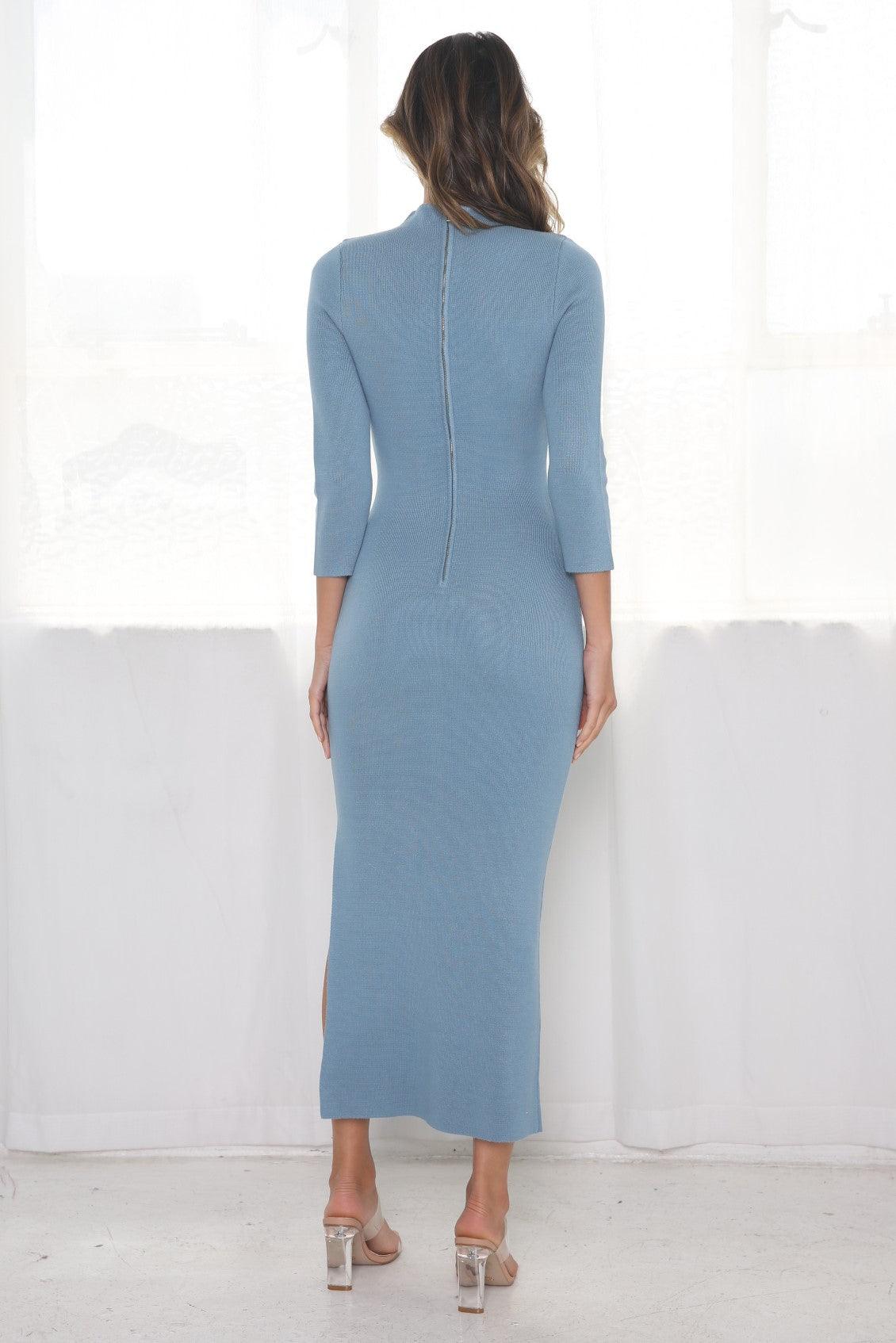 Riviera Dress - Blue - JAUS