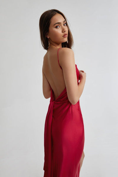 Romy Dress - Raspberry - JAUS