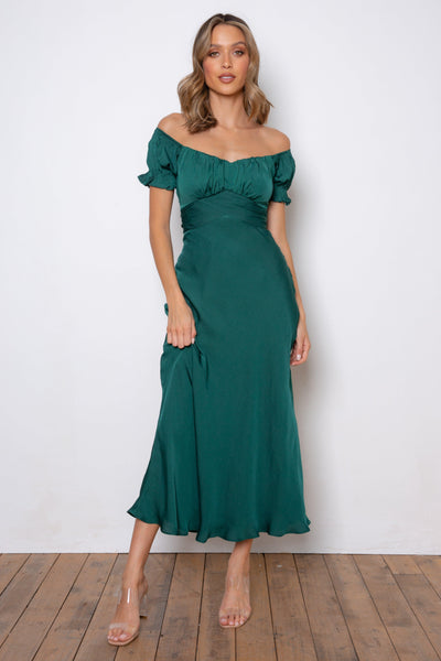 Samantha Dress - Forest Green - JAUS