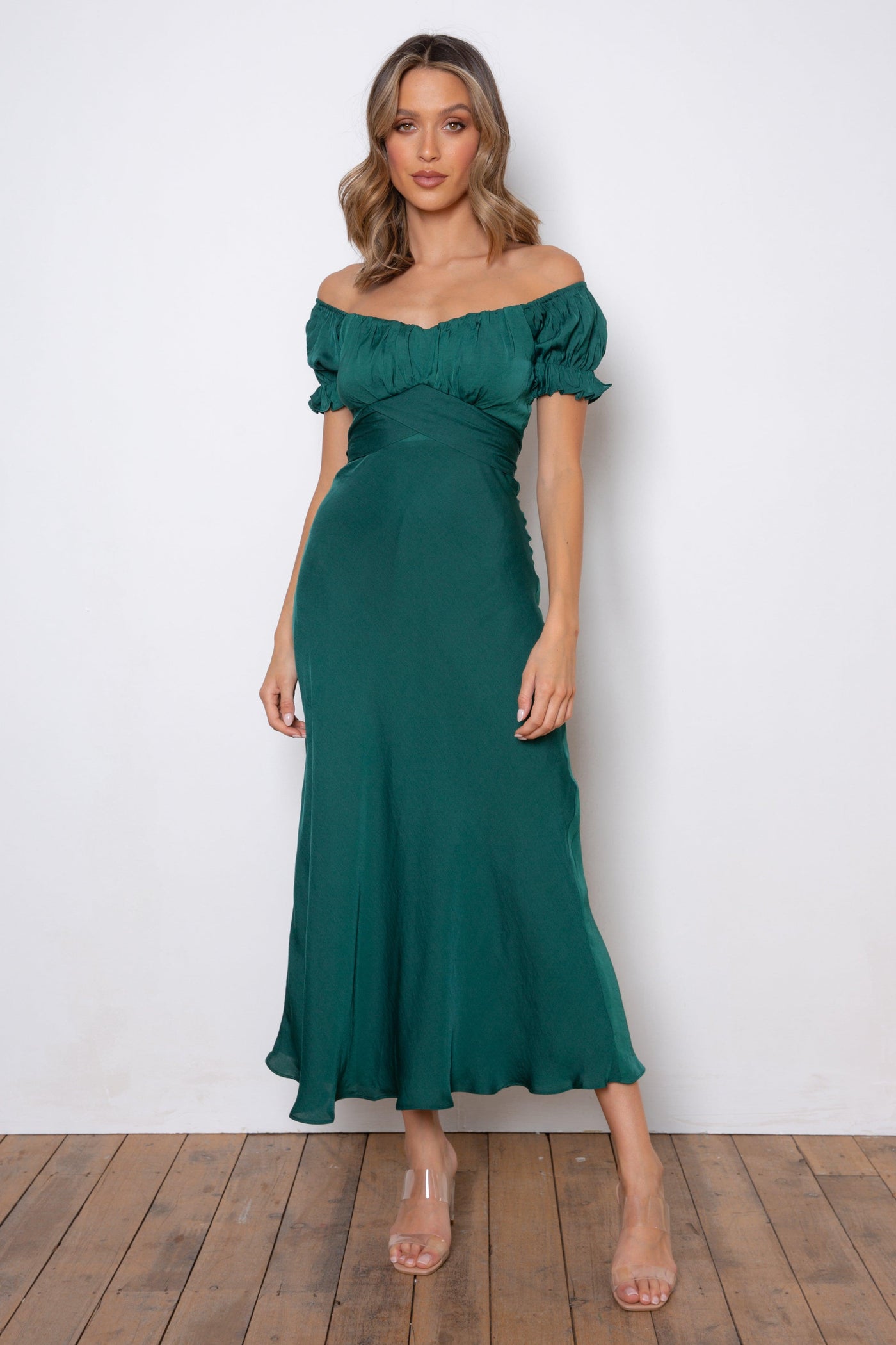 Samantha Dress - Forest Green - JAUS