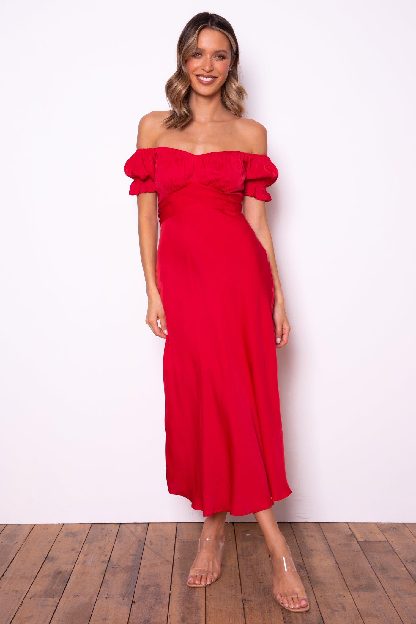 Samantha Dress - Red - JAUS