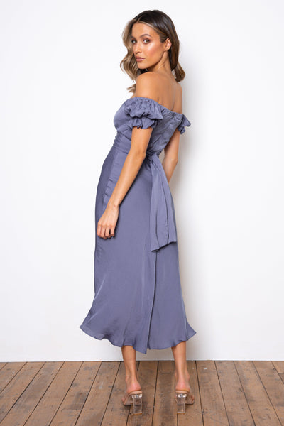 Samantha Dress - Steel Blue - JAUS