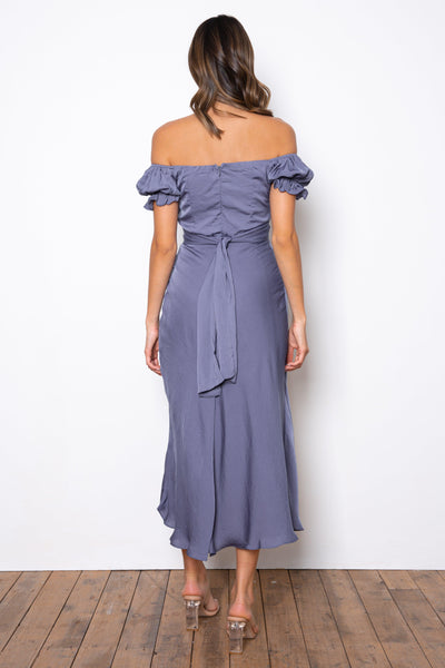 Samantha Dress - Steel Blue - JAUS