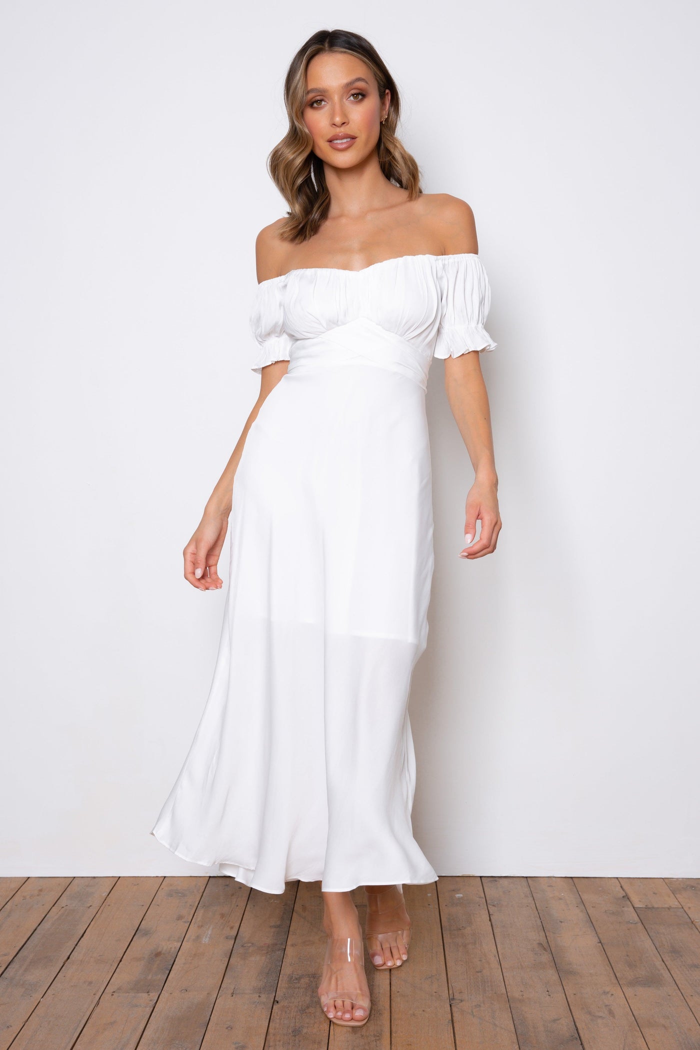 Samantha Dress - White - JAUS