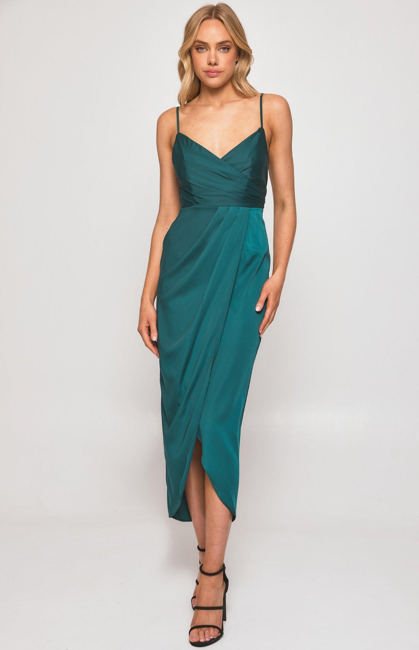 Samba Midi Dress - Emerald - JAUS