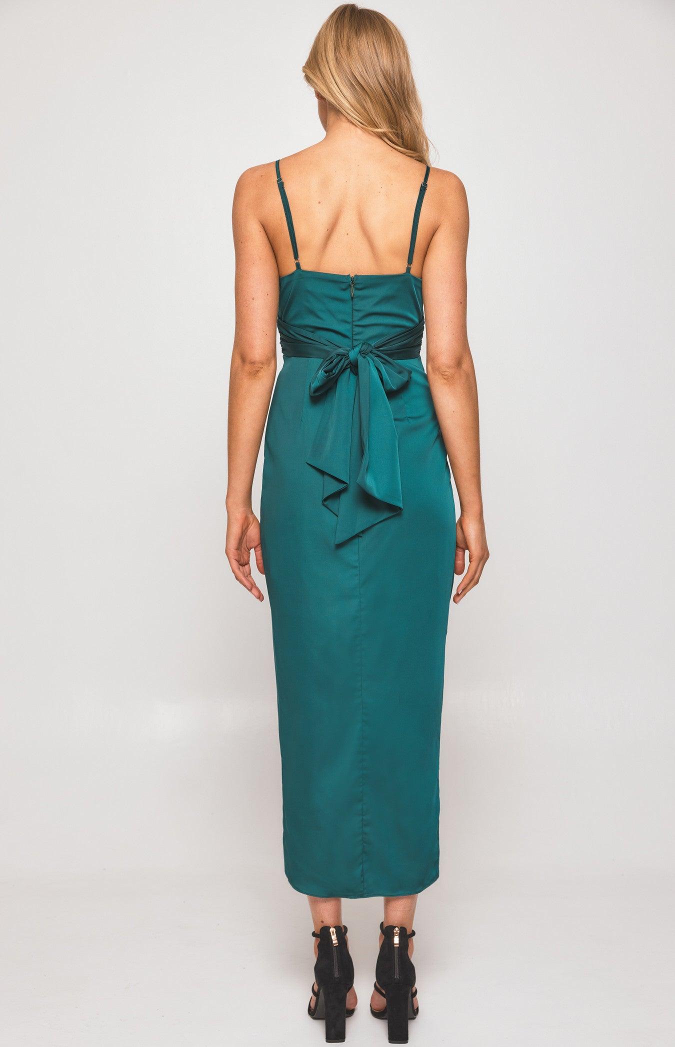 Samba Midi Dress - Emerald - JAUS