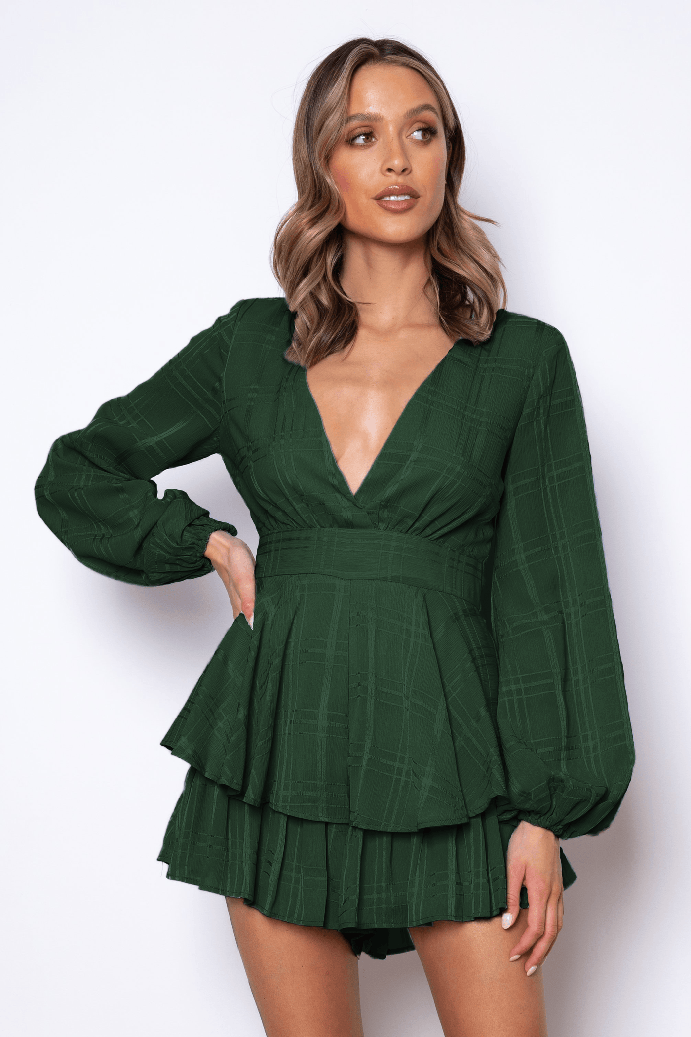 Santa Rosa Romper - Forest Green - JAUS