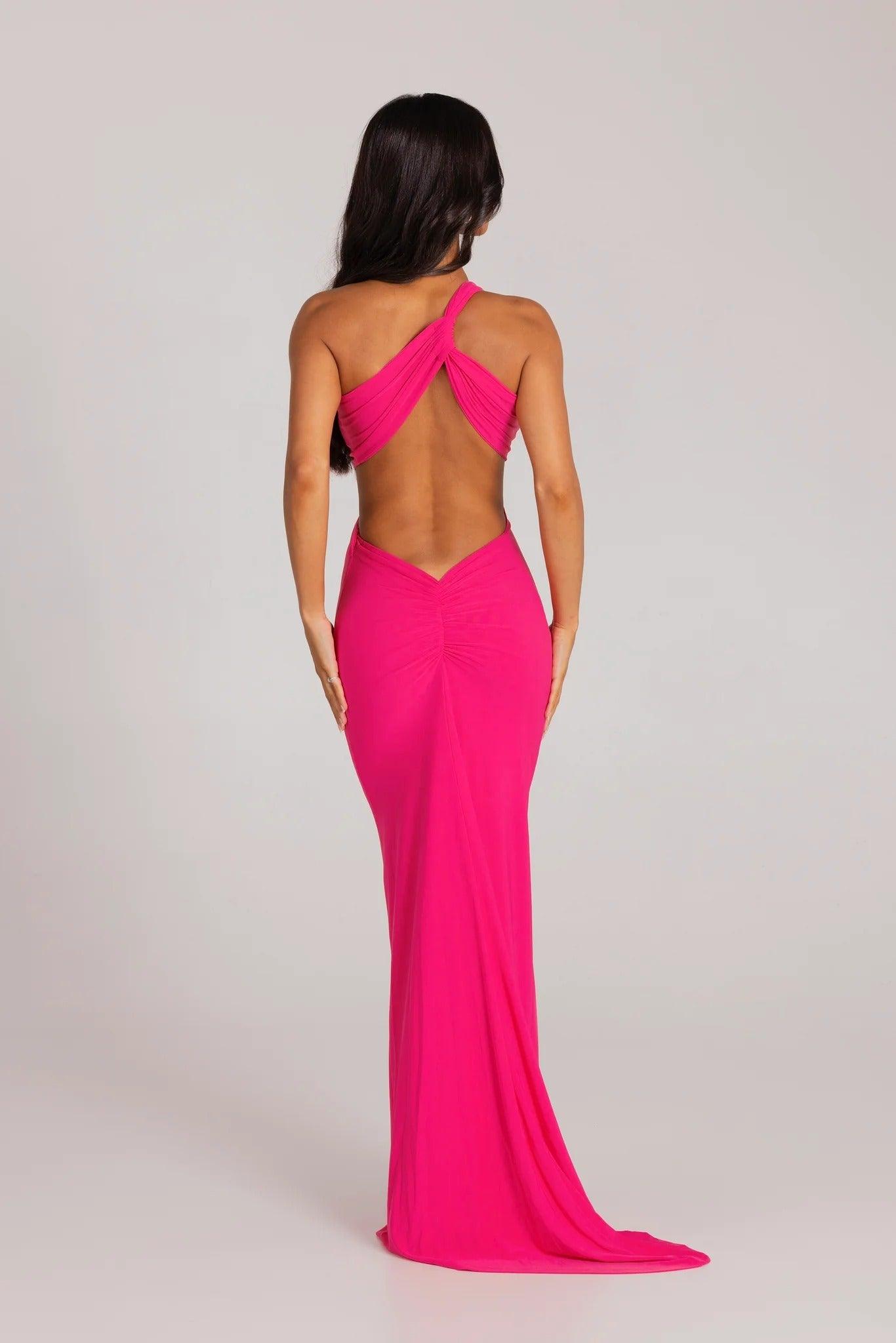 Sari Gown - Fuchsia - JAUS