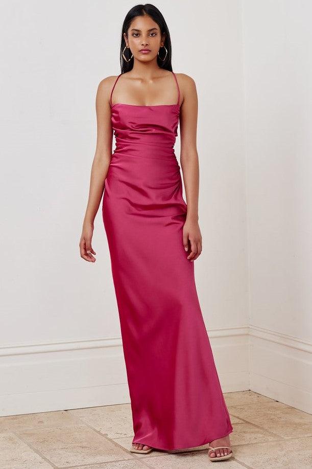 Scarlet Dress - Fuchsia - JAUS