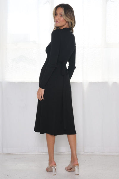 September Dress - Black - JAUS