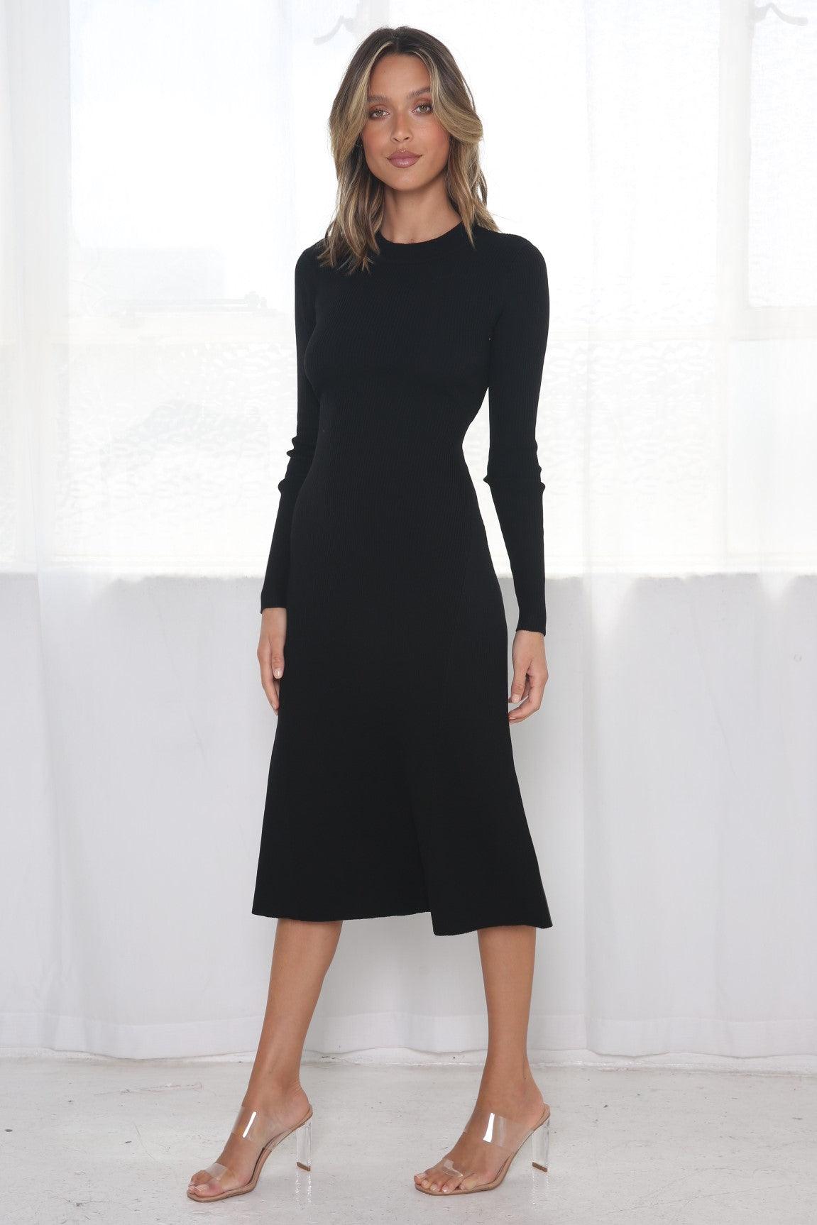 September Dress - Black - JAUS