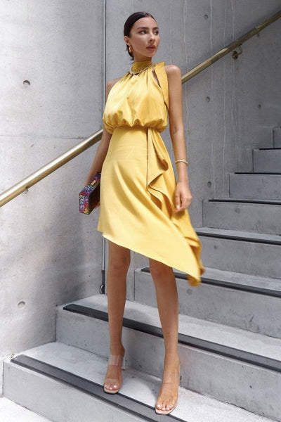 Sierra Dress - Mustard - JAUS