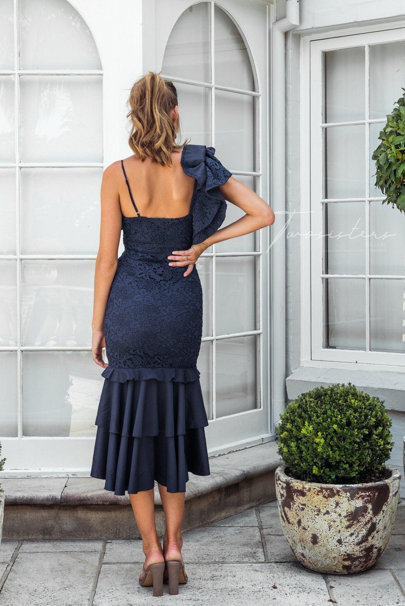 Sophia Dress - Navy - SHOPJAUS - JAUS