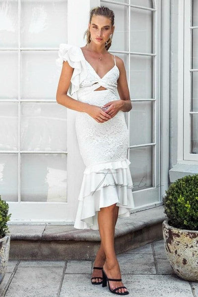 Sophia Dress - White - SHOPJAUS - JAUS