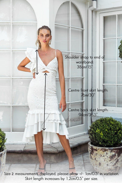 Sophia Dress - White - SHOPJAUS - JAUS