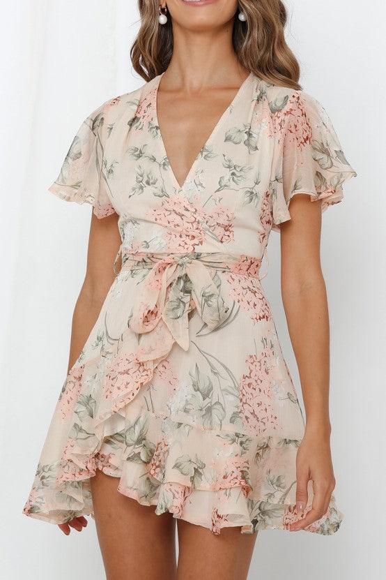 Spring Beginnings Dress - Floral - SHOPJAUS - JAUS