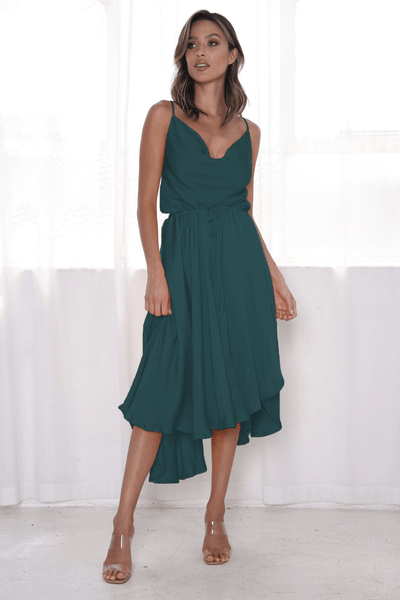 Sunshine Midi Dress - Green - JAUS