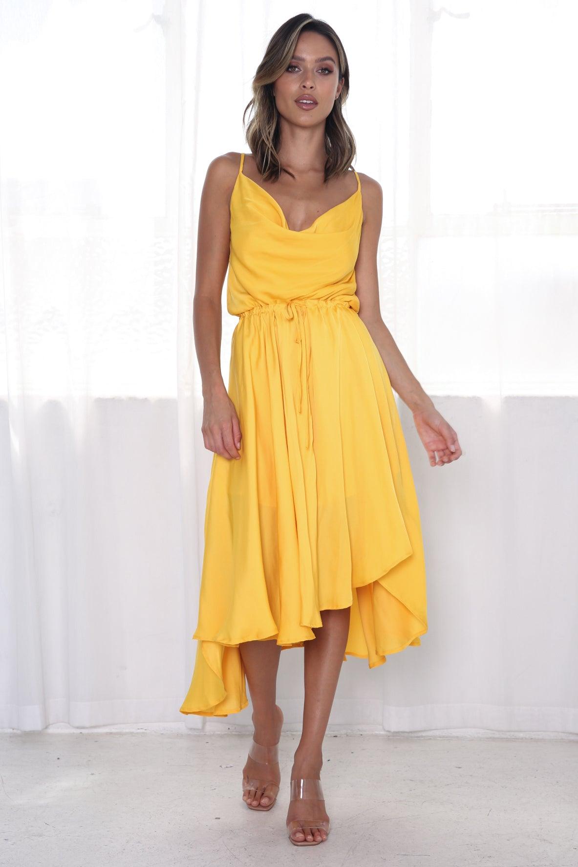 Sunshine Midi Dress - Mango - JAUS