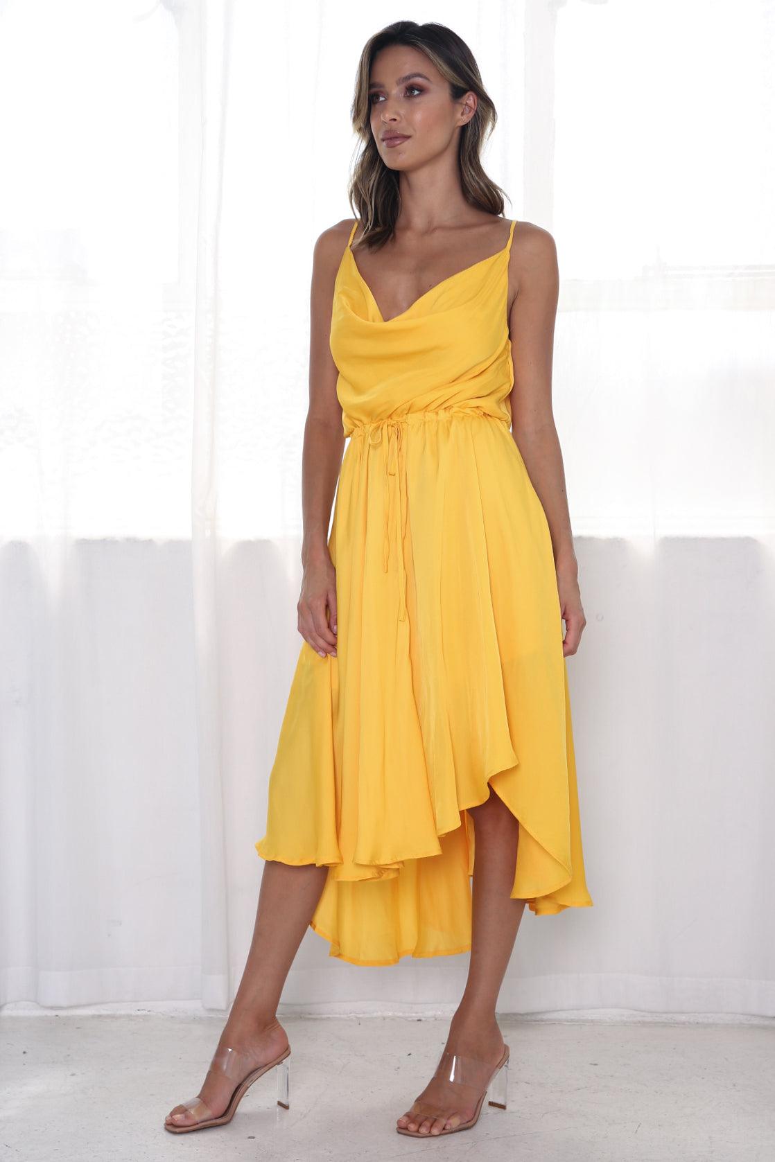 Sunshine Midi Dress - Mango - JAUS