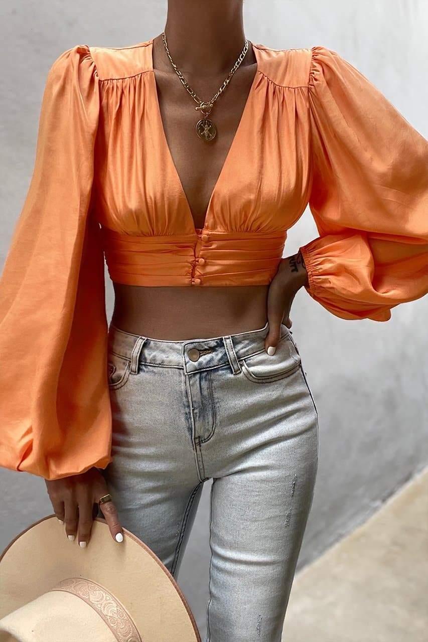 Talia Top - Orange - JAUS