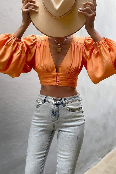 Talia Top - Orange - JAUS