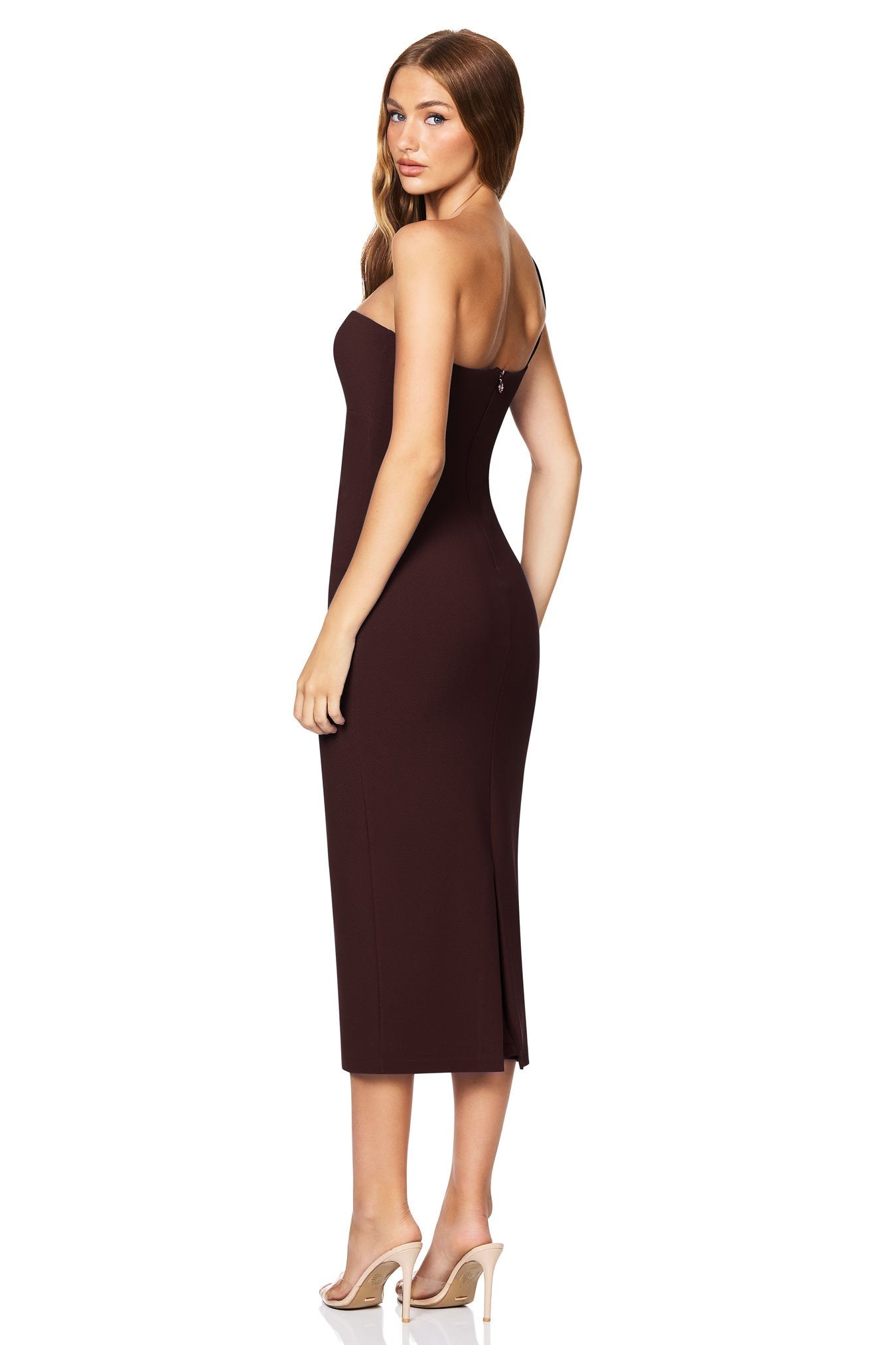 Nookie Tease Midi Dress - Cocoa