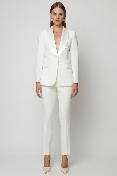 Tuxedo Blazer - Off White - SHOPJAUS - JAUS