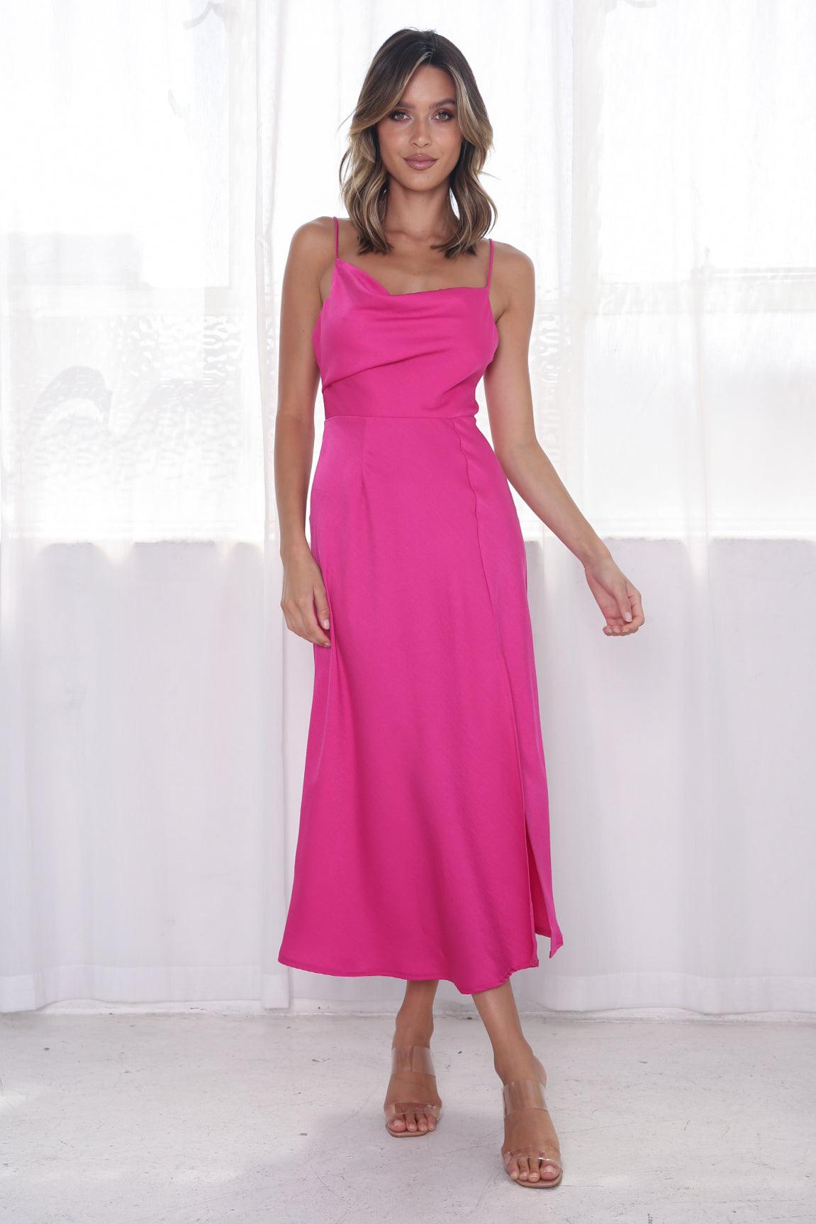 Tiana Dress - Fuchsia - JAUS