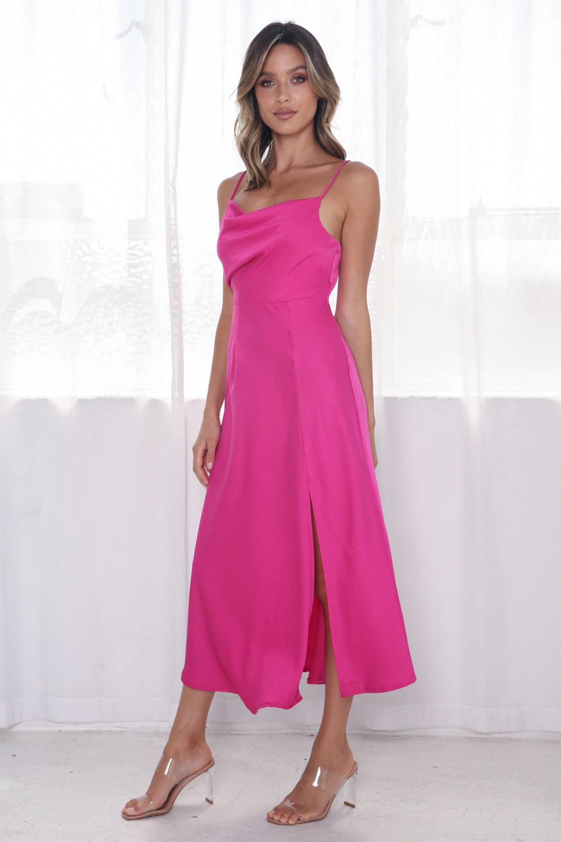 Tiana Dress - Fuchsia - JAUS