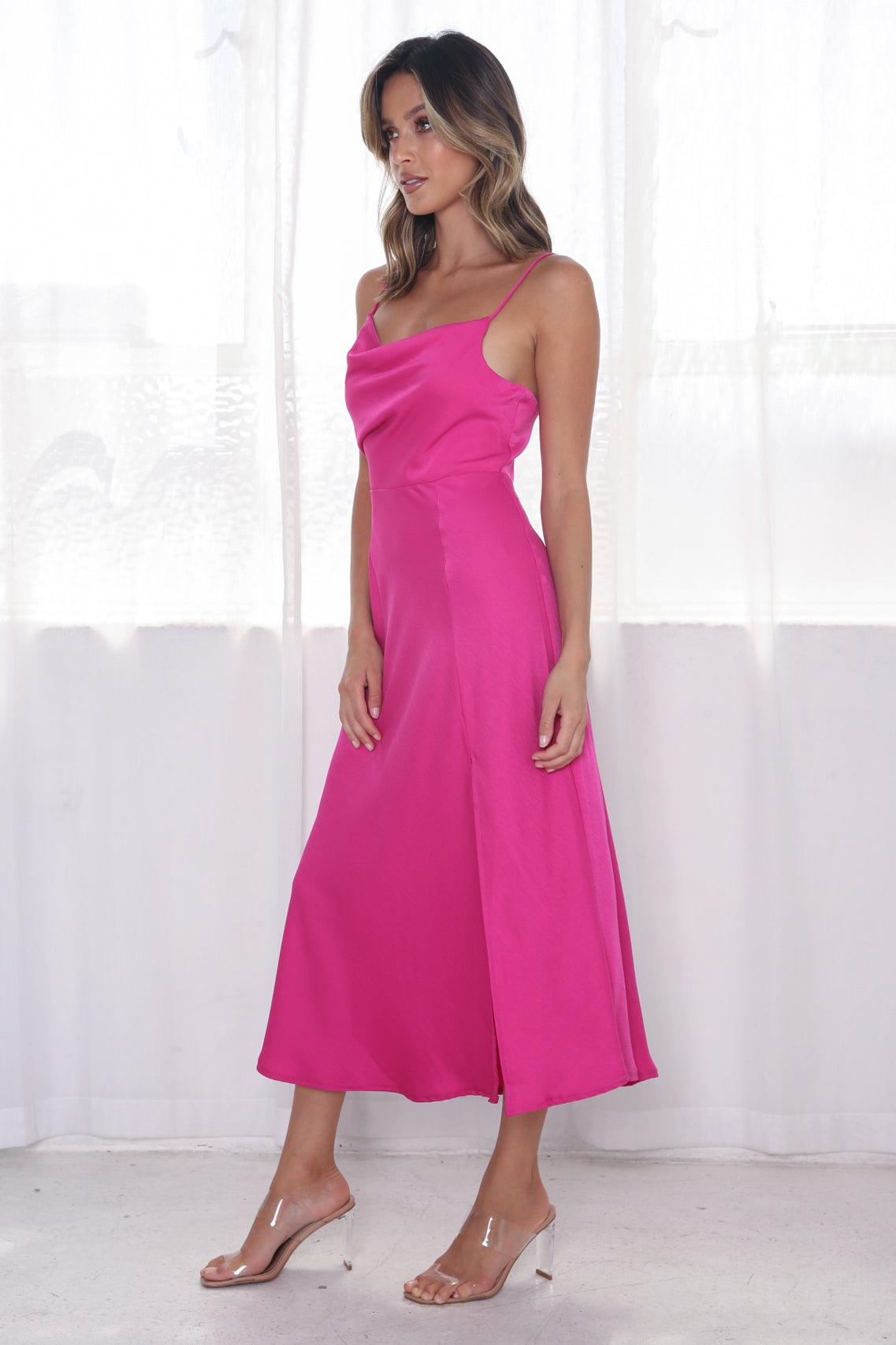 Tiana Dress - Fuchsia - JAUS