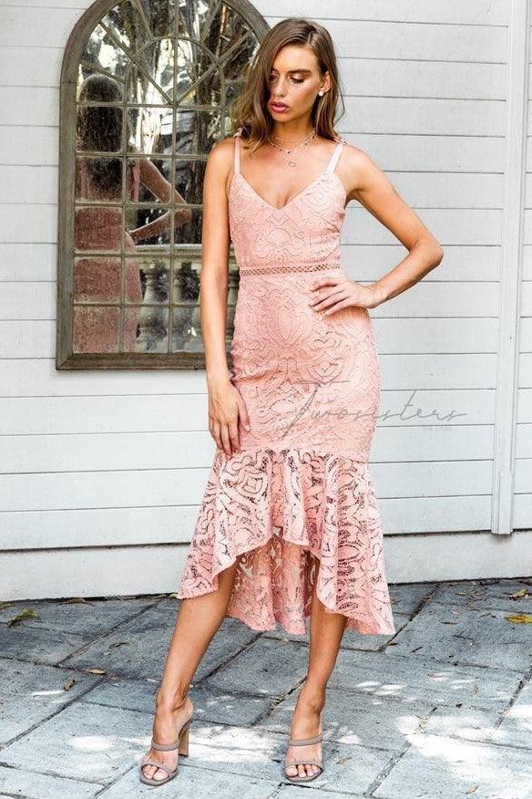 Valentina Dress - Peach - SHOPJAUS - JAUS