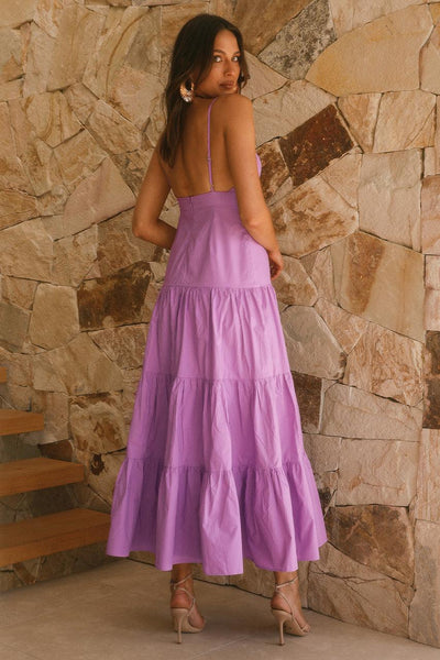 Veronica Maxi Dress - Lilac - JAUS