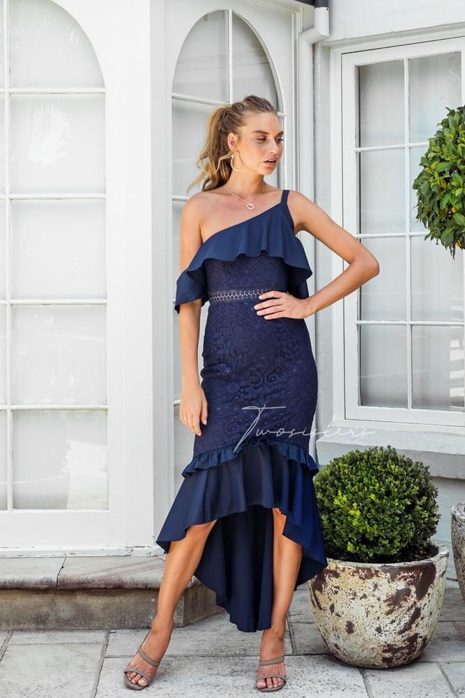 Victoria Dress - Navy - SHOPJAUS - JAUS