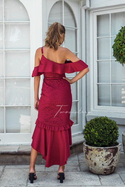 Victoria Dress - Red - JAUS