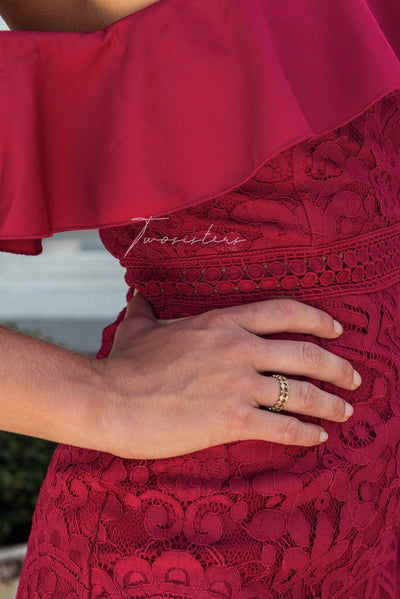 Victoria Dress - Red - JAUS