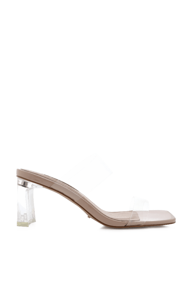 Xenia Heels - Nude Patent - JAUS