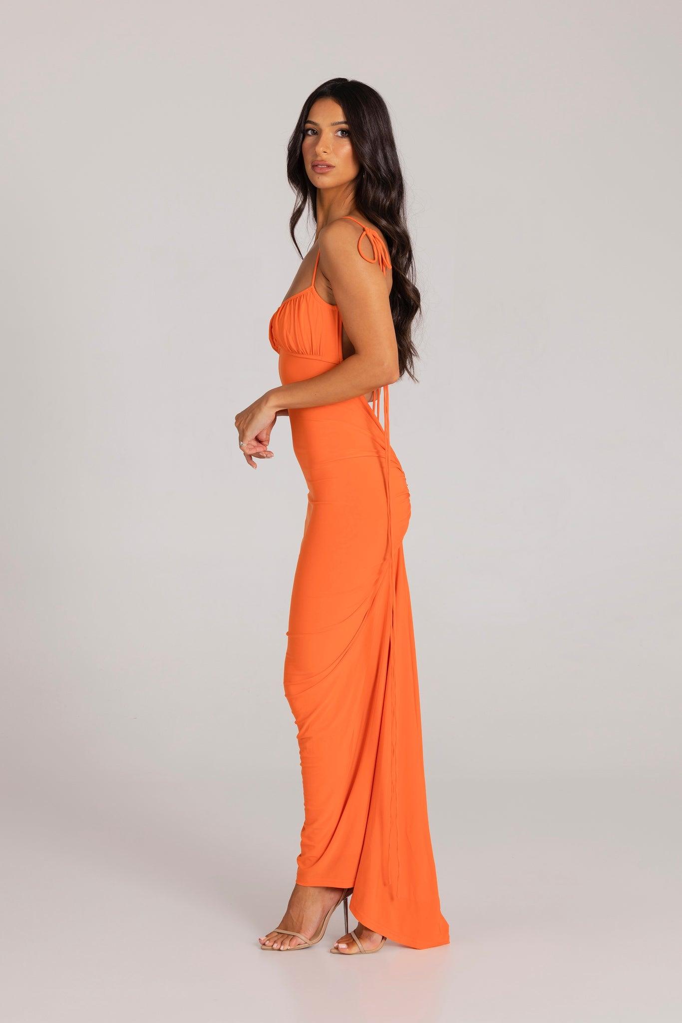 Zahara Gown - Orange - JAUS