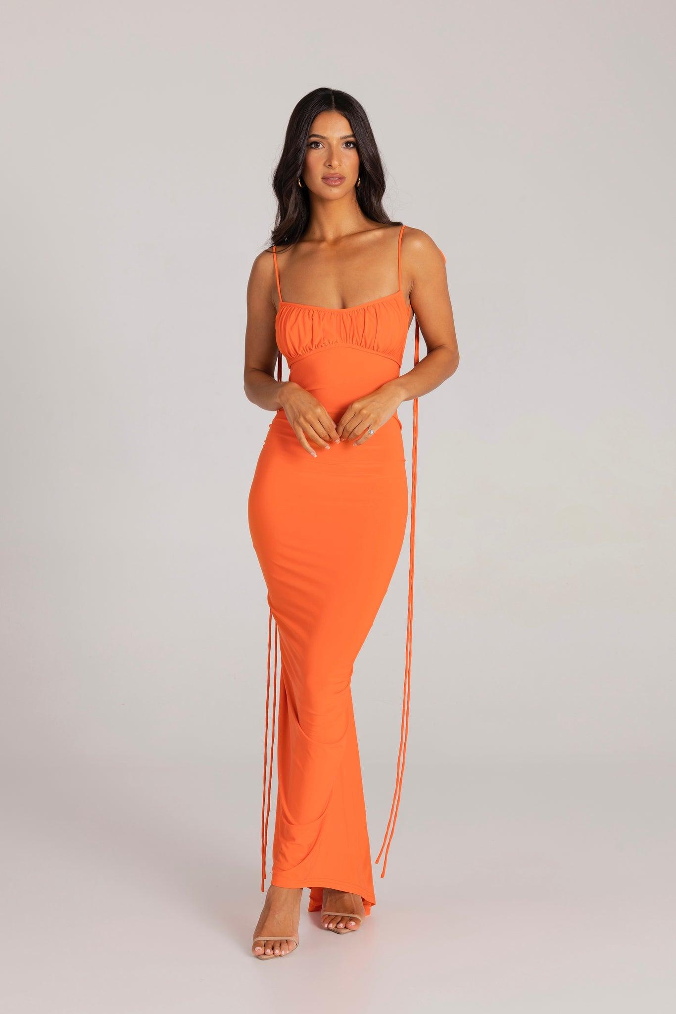 Zahara Gown - Orange - JAUS