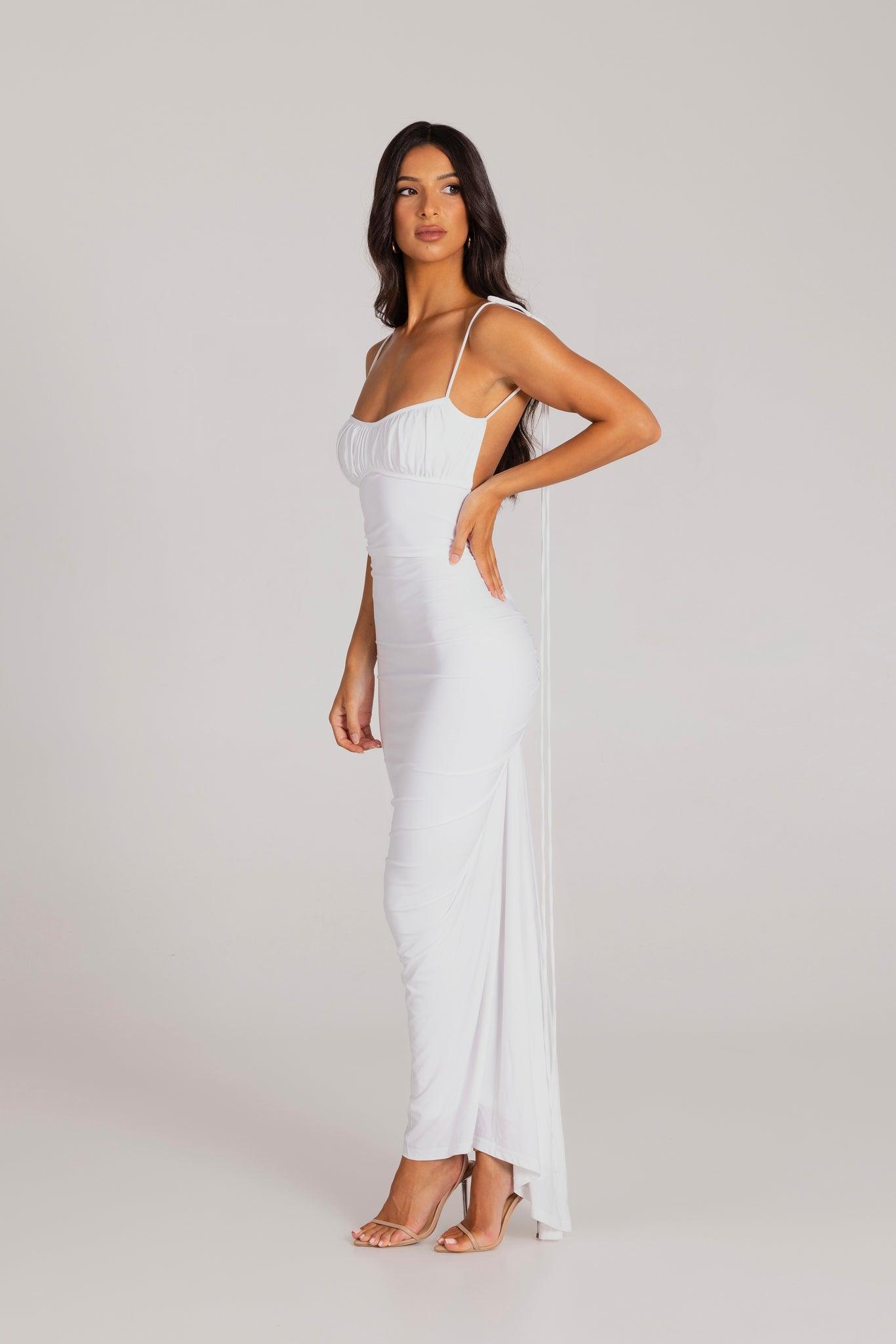 Zahara Gown - White - JAUS