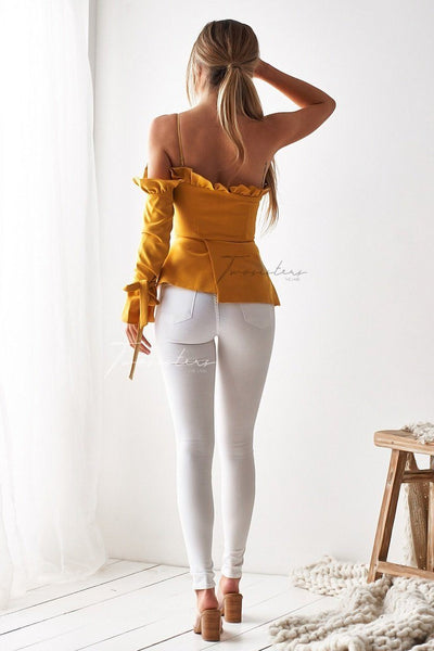 Ainsley Top - Mustard - SHOPJAUS - JAUS