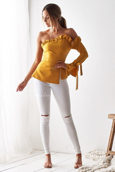 Ainsley Top - Mustard - SHOPJAUS - JAUS