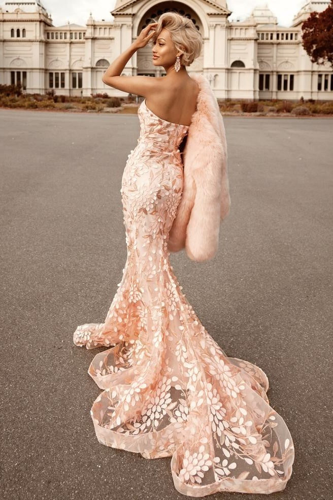 Jadore JX1097 Gown - Pink - SHOPJAUS - JAUS