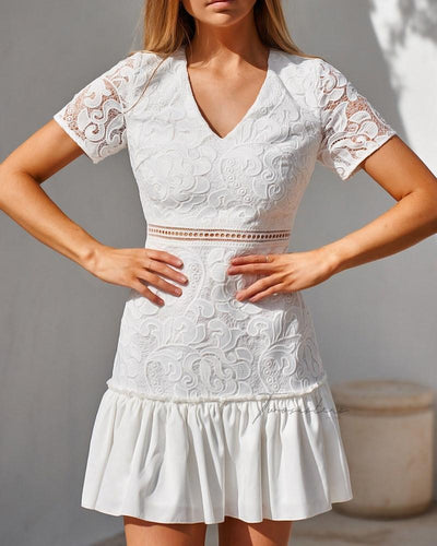 Missha Dress - White - SHOPJAUS - JAUS