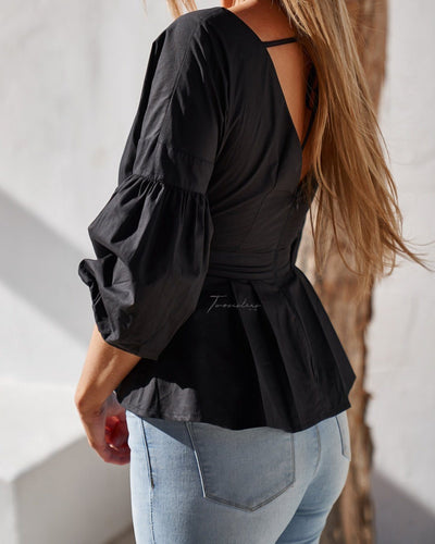 Nara Top - Black - SHOPJAUS - JAUS