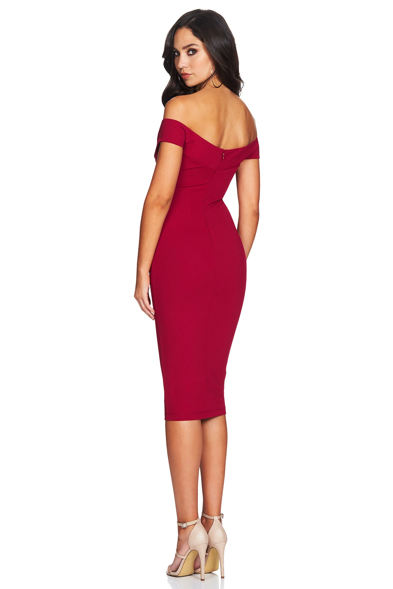 Nookie Dolly Midi Dress - Ruby - SHOPJAUS - JAUS